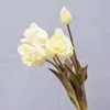 Fiori decorativi ghirlande 5 pezzi/bouquet fiore artificiale silicone tulipano stile barocco vera pianta finta per decorazione del matrimonio casa g