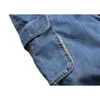 Shorts pour hommes Marque d'été Jeans pour hommes Short en jean Short cargo en coton Grande poche ample Baggy Jambe large Broderie Bermuda Beach Boardshort 230426