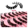 Makeup Tools 210Pairs 3D Mink Lashes Russian Strip Lash Dramatiska falska ögonfransar Faux Cils Wholesale Fake Eyelash Extension Maquiagem 230425