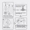 Equipamento DIY CO2 Válvula de válvula Aquário Fuplo de aquário de peixe água Grasa caseira Kit gerador de dióxido de carbono com dispositivo de fluxo de ar de pressão