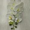 Dekorative Blumen, Flanell, künstliche 9 Schmetterlinge, Orchideenblüten, Heimdekoration, Haptik, Folie, 10 Stück