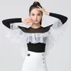 Scene Wear Double Latin Dance Beautiful Foreign Style Clothes Jitterbug High-End Moden Top