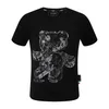 Plein Bear Trube Mens Designer Tshirts Brand одежда для одежды кафара-черепа Men футболка с круглой шей