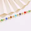 Strand XP Jewelry --( 17.5 Cm 3.5 Cm) Multicolor Beads Bracelets For Women Pure Gold Plated