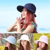 Chapeaux à large bord mode chapeau de soleil femmes filles anti-uv femmes visières casquettes crème solaire pliant dôme extérieur plage voyage randonnée 2023 Eger22