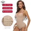 Midja mage shaper formade bodysuits underkläder bantning bodys kvinnor sexig bodysuit kropp underkläder svart trimmer modellering rem 230425