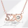 Collana di gioielli di design Party 520 Collane con ciondolo a forma di cuore con diamanti Fantasia a catena lunga Gioielli per San Valentino Regalo per fidanzate e donne con confezione regalo DHL Fre