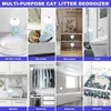 Huisbreaking 4000mah Smart Cat Geur Purifier voor katten kattenbak Deodorizer honden toilet oplaadbare luchtreiniger huisdieren deodorisatie