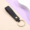Keychains 8 Colors Men PU Leather Keychain Casual Unisex Business Strap Lanyard Car Key Chain Organizer Ring Laniere Porte Cle