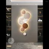 Wall Lamp Modern Porch Decoration Painting LED Luminous Light Corridor Hanging High Grade Moon