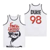 Filme de basquete 93 filme de camisa de rock rock rock rocko de vida moderna camisa retro ensino médio verão respirável hiphop pure algodão faculdade para fãs esportivos hiphop time blue retro