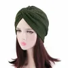 Hijabs moda bandanas kobiety turban muzułmańska hat skręt hijab czapka z czapką dla dorosłych chemo kapelusz węzeł Twist Turban Opaski na głowę muzułmańską czapkę 230426