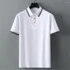 Heren PoloS Zomer Polo Shirt Men Plus maat 10xl 11xl Shirts Solid Color Tops Male Big Black