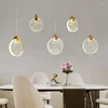 Lâmpadas pendentes Candelador de teto Nórdico LED LED ROUNS CRISTAL BAR LUZES DE CASA HOME INTERIOR SALA DE ESTAÇÃO DE ARTE DE ART