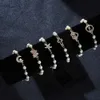 Bettelarmbänder Mode Kreuz Perlenarmband für Frauen Vielfalt verstellbare Perlen Anhänger Armband festliches Geburtstagsgeschenk Freundschaft Schmuck Z0426