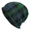 Beretten Winter Warm Bonnet Homme Breien Hats Fashion Red Modern Tartan Plaid Beanie Cap Gingham Beanies Caps For Men Women