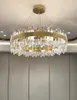 Candeliers Sala de jantar Iluminação de cristal moderno lustre de lustrador de luxo lâmpada suspensa para casa El