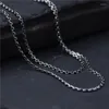 سلاسل S925 Sterling Silver Chain Usisex Lucky O Rolo Link Necklace 1.5mmw