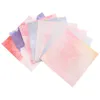 Emballage cadeau 8 pièces Film de transfert de rendu chemises à encre infusée papier tampon encreur feuilles infusibles aquarelle Sublimation thermique