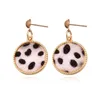 Stud Earrings Light Yellow Gold Color Alloy Many Style Round For Women Charm Jewelry