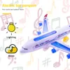 Самолет Modle Children Airplane Model Electric Lain Модель с мигающим световым звуковым самолетом Игрушка для детей для детей детей подарка на день рождения 230426