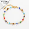 Strand XP Jewelry --( 17.5 Cm 3.5 Cm) Multicolor Beads Bracelets For Women Pure Gold Plated