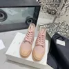 Nuove scarpe di tela firmate scarpe casual base spessa aumenta in altezza migliore lavorazione tre opzioni di colore e stile con scatola 35-40