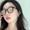 Solglasögon svart ram högkvalitativ atmosfär rodnad glasögon ögon anti-blå ljus kvinnors myopiska japanska stil artefakt