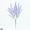 Decorative Flowers Romantic Provence Lavender Artificial Flower Bouquet Plastic Fake Plant For Home Garden Decor Wedding Birthday Party & Wr