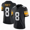 Kenny Pickett 90 TJ Watt Custom Football Jersey Joey Porter George Pickens Najee Harris Minkah Fitzpatrick Troy Polamalu Patrick Peterson Allen Robinson