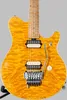 migliore chitarra elettrica Ernie Ball Music Man EV H del 1994 di fabbrica Eddie Van Halen Signature Amber Quilt Top