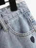 Kvinnors shorts jeans hög midja denim shorts kvinnor ny ankomst 2022 sommar vintage style streetwear allmatch kvinnliga casual short jeans b1977