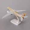 Flugzeugmodell 20 cm Legierung Metall Air ETIHAD Boeing 787 B787 Airlines Flugzeugmodell Diecast Flugzeugmodellflugzeug mit Rädern Fahrwerk 230426