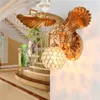 Wandlamp Resin Eagle Art Decor TV Klock Led Lights Living Room Corridor Balkon Home Armatures Home-Apliance