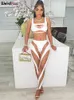 Женские брюки с двумя частями Странная киска сетка Sexy 2 Piece Set Women Suit Patcwork Fitness Sporty Vestleggings растягивание тощая полуночная подходящая наряды 230425