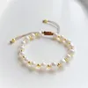 Charm Bracelets Go2boho Daisy Jewelry For Women Freshwater Pearl Bracelet Boho Flower Bijoux Gold Plated Beads Pulseras Femme