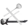 Zestawy naczyń obiadowych Guitar Silverware Forks łyżki tylko wielokrotnego użytku na przybory pałeczkowe stali nierdzewne stali nierdzewne