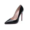 Dress Shoes 2023 Spring/ Autumn High Heels Fine With Shallow Mouth Mirror Pointed Solemn Sexy Fashion Party/Wedding/Office