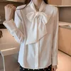 Camicette da donna camicie H Han Queen Spring Autumn Simple Office Lady Shirt Shirt Tops a manica lunga stile coreano ol coreano sciolto 230425