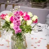 装飾的な花の配置花の装飾人工繊細な結婚式のパーティーホームフェイクバイオレット飾り家庭のクリスマス