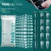 False Nails NailPop 120st Acrylic Press On Coffin Artificial Clear Fake Nail Tips for Extension Manicure Tool 230425