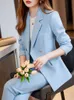 Ternos femininos Blazers Blazers Mulheres Vintage Business Blazer Tu (