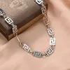 Chains Fashion Great Wall Pattern Titanium Steel Necklace Does Not Fade Jewelry Accessories For Men Women