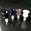 Glass Pipes Smoking Manufacture Hand-blown hookah New Colorful Dotted Bubble Head Cigarette Accessories