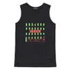 Designer T -shirt Shirt Differentiate Market High Edition Vertical Stripe Gedrukte mouw unisex Casual Sports OS tanktop