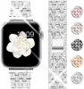 Jewelry BangleリストバンドApple Watch Strap with Cases Se 6 Band 44mm 40mm Bling Case Tempered Glass Screen Protector for iwatch