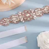Belts JLZXSY Handmade Rhinestone Wedding Waistband Brilliant Crystal Bridal Sash Belt For Bridesmaid Dress Bride's
