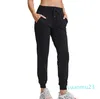 Classic Joggers Drawcord Easy Fit Yoga Pants with Pocket Sweat-wicking for Fitness Dancing Sweatpants Running Track Pants Breathable Soft Women Trousers