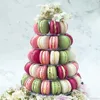 Baking Moulds 64 Tingkatan Bulat Macaron Tower Stand Cake Display Rack Cupcake Dessert untuk Baby Shower Dekorasi Pernikahan Ulang Tahun 230425