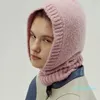 Berets Women Balaclava Designer Hats Candy Wool Knit Thermal Pullover Cold Bomber Winter Warm Fashion Skullies